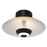 Бра с круглым белым плафоном и черной центральной деталью Natural Harmonie  варинант исполнения - 1 | Loft Concept в Тюмени