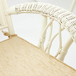 Комплект обеденный из ротанга Eloise grand white варинант исполнения - 7 | Loft Concept в Тюмени