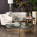 Столик журнальный серебристый с круглой столешницей Showing Refinement варинант исполнения - 3 | Loft Concept в Тюмени