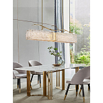 Люстра прямоугольная из фактурного стекла Chandelier Beam варинант исполнения - 4 | Loft Concept в Тюмени