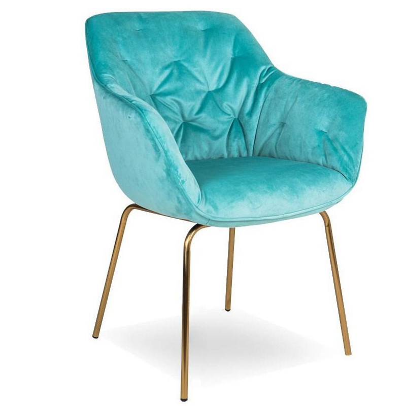 Стул Gentle Turquoise Бирюзовый Золотой Стул Gentle Turquoise Бирюзовый Золотой в Тюмени | Loft Concept