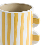 Ваза из фаянса Brighter than the Stars жёлтая полоска варинант исполнения - 2 | Loft Concept в Тюмени