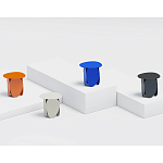 Matis журнальный столик серый из металла и кожи варинант исполнения - 2 | Loft Concept в Тюмени