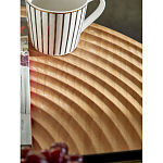 Журнальный столик с круглой фактурной столешницей из натурального дерева Vortex варинант исполнения - 5 | Loft Concept в Тюмени