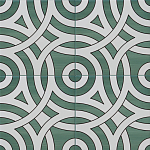 Дизайнерская плитка с узором Петли варинант исполнения - 1 | Loft Concept в Тюмени