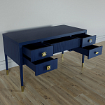 Письменный стол с 4-мя ящиками Elsa Dreams Blue варинант исполнения - 3 | Loft Concept в Тюмени