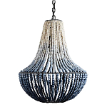 Люстра каплевидной формы украшенная круглыми бусинами Gradient Chandelier Blue White варинант исполнения - 2 | Loft Concept в Тюмени