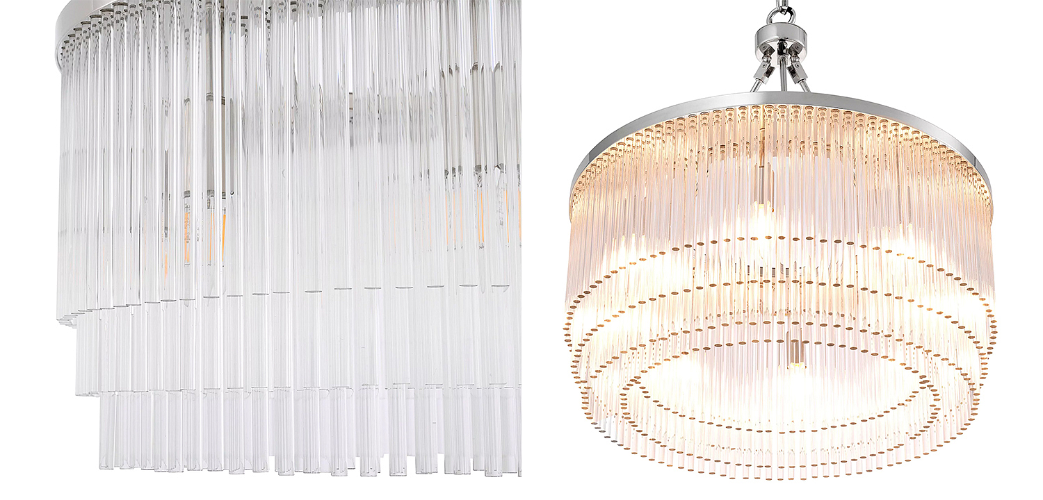 Люстра Eichholtz Chandelier Hector S Nickel Люстра Eichholtz Chandelier Hector S Nickel - Loft-Concept в Тюмени
