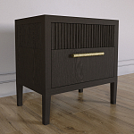 Прикроватная Тумбочка Primo с двумя ящиками Темный орех варинант исполнения - 2 | Loft Concept в Тюмени