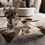 Дизайнерский журнальный стол волнистой формы Nyxacad варинант исполнения - 3 | Loft Concept в Тюмени