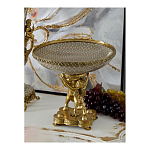 Чаша фарфоровая на двух бронзовых ангелах Eden Garden варинант исполнения - 3 | Loft Concept в Тюмени