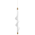 Люстра с белым скрученным плафоном Golden Swirl варинант исполнения - 1 | Loft Concept в Тюмени