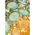 Люстра конусовидная с каскадом из разноцветных круглых подвесов Key Lustar варинант исполнения - 1 | Loft Concept в Тюмени