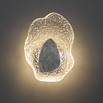 Бра с волнообразным стеклянным плафоном и вставкой из мрамора Liquid Stone варинант исполнения - 4 | Loft Concept в Тюмени