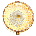 Бра с плафоном из рельефного стекла Peony Glass Bronze  варинант исполнения - 2 | Loft Concept в Тюмени