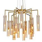 Люстра со стеклянными цилиндрическими плафонами Luminous Cylinders Amber варинант исполнения - 1 | Loft Concept в Тюмени