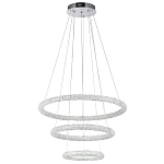 Многоярусная кольцевая люстра с хрустальным декором Gilbertine Crystal Ring Chandelier варинант исполнения - 2 | Loft Concept в Тюмени