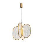 Люстра с гравировкой на акриловых плафонах Gravyura Bronze D 50 см варинант исполнения - 2 | Loft Concept в Тюмени