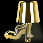 Настольная лампа фигурная цвета золото с гладким абажуром Высота 17 см Sophia варинант исполнения - 5 | Loft Concept в Тюмени