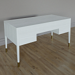 Письменный стол с 4-мя ящиками Elsa Dreams White варинант исполнения - 5 | Loft Concept в Тюмени