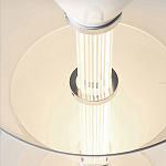 Подвесной светильник светодиодный в виде ряда белых металлических конусов  Herringbone варинант исполнения - 8 | Loft Concept в Тюмени