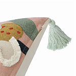 Подушка с цветочным принтом и кисточками Blooming Elegance Daisy варинант исполнения - 3 | Loft Concept в Тюмени