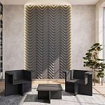 Гипсовая 3D Панель LOVE SPRUCE варинант исполнения - 1 | Loft Concept в Тюмени