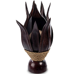 Настольная лампа черная INDONESIAN LAMPS 1 варинант исполнения - 1 | Loft Concept в Тюмени