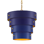 Подвесной светильник фигурный синий из 4-х широких колец Alternating Rings варинант исполнения - 1 | Loft Concept в Тюмени