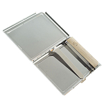 Портсигар на 10 сигарет с газовой зажигалкой из натурального камня Авантюрин Stone Cigarettes Cases варинант исполнения - 3 | Loft Concept в Тюмени