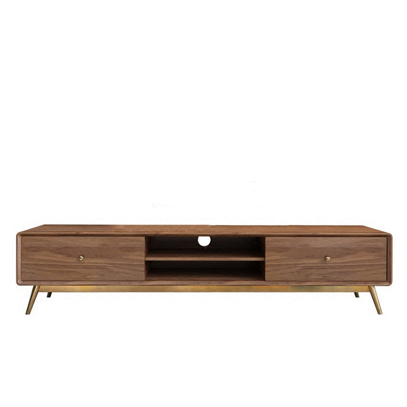 Тв-тумба Walnut tv Орех Глянцевое золото Тв-тумба Walnut tv Орех Глянцевое золото в Тюмени | Loft Concept