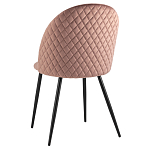 Мягкий стул в велюре пыльно-розового цвета Miruna Chair варинант исполнения - 4 | Loft Concept в Тюмени