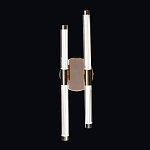 Бра с круглым основанием золотого цвета и двумя вертикальными плафонами Hex Scaffold варинант исполнения - 2 | Loft Concept в Тюмени