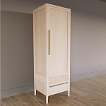 Узкий Шкаф Primo с 2 выдвижными ящиками Светлый дуб варинант исполнения - 3 | Loft Concept в Тюмени