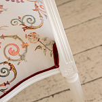 Полукресло из массива бука бежевое с растительным орнаментом Raffael Angel Beige Chair варинант исполнения - 5 | Loft Concept в Тюмени