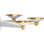 Люстра круглая с бело-золотыми плафонами Light Source варинант исполнения - 1 | Loft Concept в Тюмени