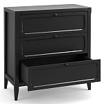 Комод с 3-мя ящиками черный Silva Black Chest of Drawers варинант исполнения - 3 | Loft Concept в Тюмени
