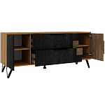 ТВ-тумба с  2-мя ящиками и закрытыми полками Stone Effect варинант исполнения - 3 | Loft Concept в Тюмени