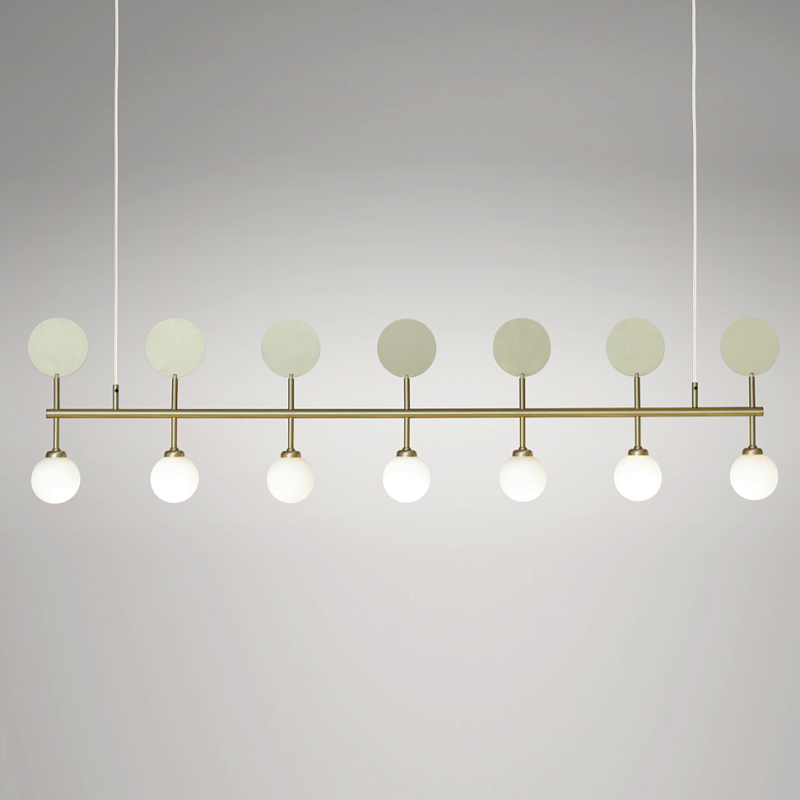 Люстра Areti Row Pendant Золотой Белый Люстра Areti Row Pendant Золотой Белый в Тюмени | Loft Concept