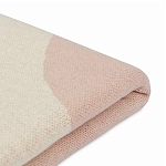 Плед из хлопка бежевого цвета с абстрактным принтом Elysian Flow Peach варинант исполнения - 4 | Loft Concept в Тюмени