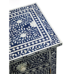 Комод инкрустация костью ORIENTAL Indian синий орнамент варинант исполнения - 4 | Loft Concept в Тюмени
