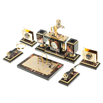 Настольный письменный набор из яшмы и долерита с декором в виде коня Manager Organizer варинант исполнения - 3 | Loft Concept в Тюмени