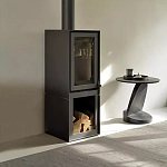 Дизайнерский журнальный столик чёрный с круглой столешницей Arycy варинант исполнения - 7 | Loft Concept в Тюмени