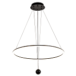 Светодиодная люстра Black LED Circle and Ball Lamp варинант исполнения - 2 | Loft Concept в Тюмени