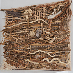 Большая Абстрактное Панно из веток и нитей Dryad Wall Art варинант исполнения - 1 | Loft Concept в Тюмени