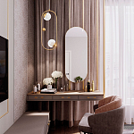 Подвесной светильник с 2-мя сферическими плафонами из рельефного акрила Pearls Suspension Hanging Lamp варинант исполнения - 2 | Loft Concept в Тюмени