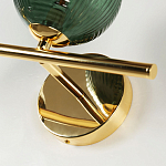 Бра с рифлёными шарообразными плафонами прозрачного и зелёного цвета Bolle Multi Color hanging lamp варинант исполнения - 2 | Loft Concept в Тюмени