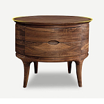 Прикроватный столик из дерева с 2-мя ящиками Moon Walnut Furniture варинант исполнения - 6 | Loft Concept в Тюмени