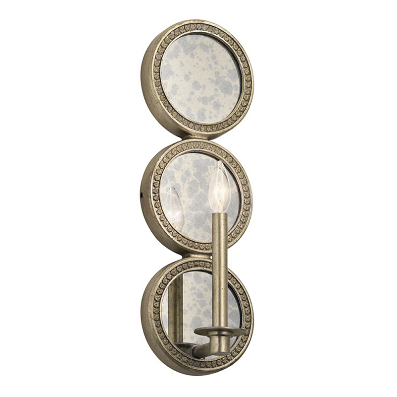 Бра в виде трех круглых зеркал Kichler Серебряный в Тюмени | Loft Concept 