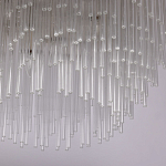 Люстра круглая с прозрачными стеклянными трубками Nembus варинант исполнения - 6 | Loft Concept в Тюмени